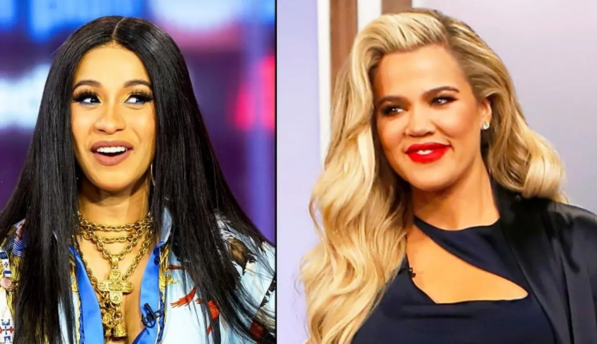 Mengenai hal itu, Cardi B pun miliki saran untuk Khloe Kardashian. (MTV/TRL/Getty Images; Randy Holmes/ABC via Getty Images/USMagazine)