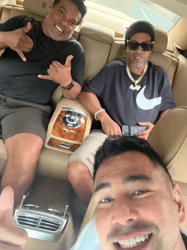 Raffi Ahmad dan Ronaldinho (Instagram/raffinagita1717)