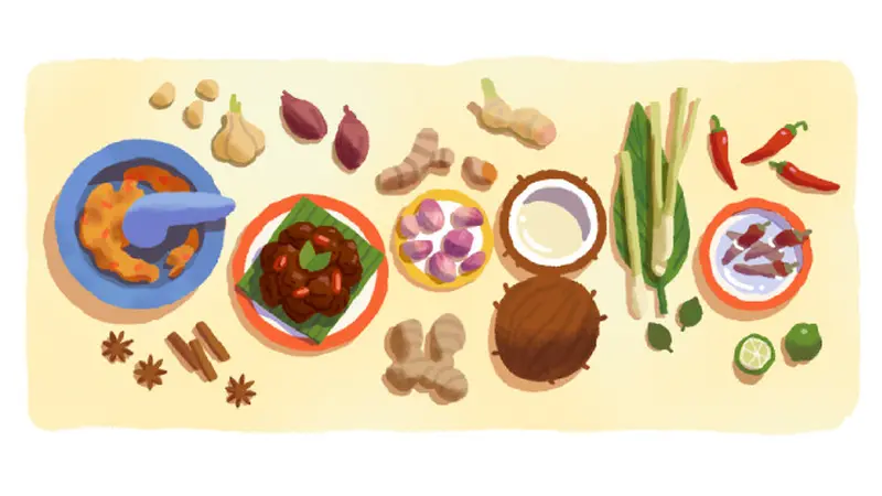 Google Doodle Rayakan Rendang