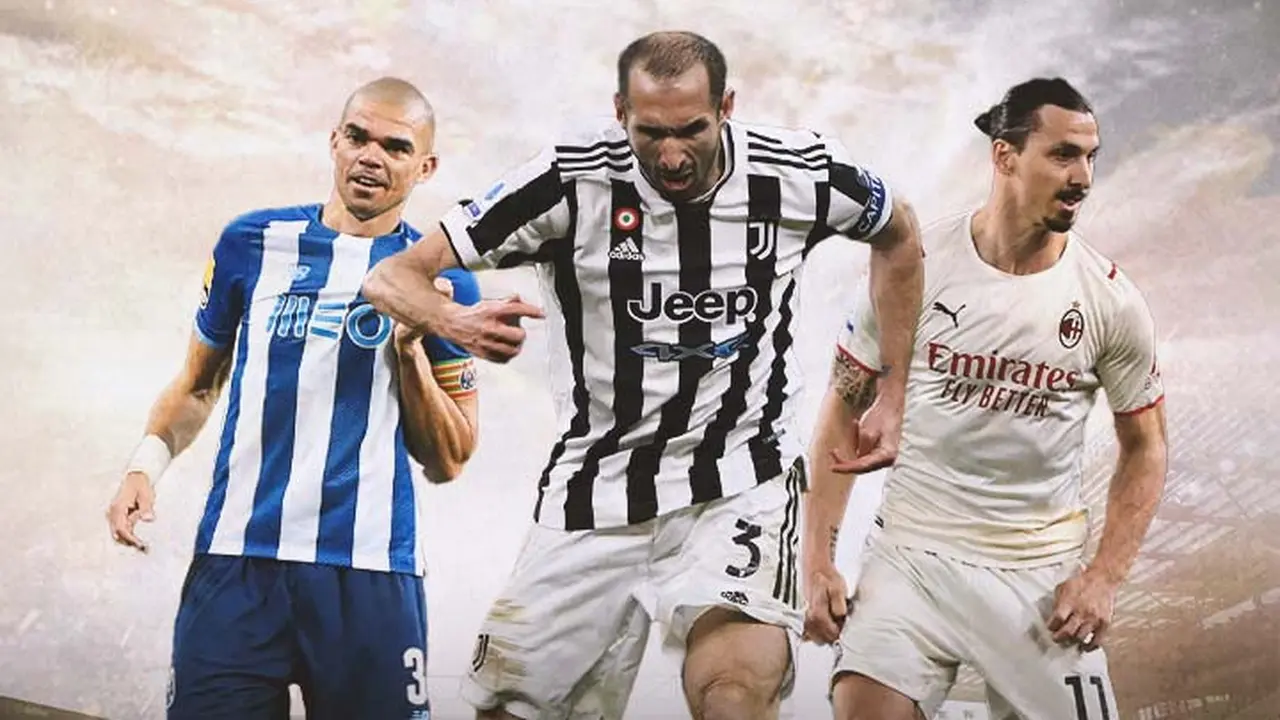 Ilustrasi - Pepe, Giorgio Chiellini, Zlatan Ibrahimovic
