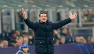 Pelatih Inter Milan, Cristian Chivu bereaksi di laga melawan Liverpool di Liga Champions, 10 Desember 2025. (AP Photo/Luca Bruno)