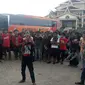Ratusan anggota HMI menolak dipulangkan dan menuntut rekan mereka dibebaskan (Liputan6.com/M Syukur)