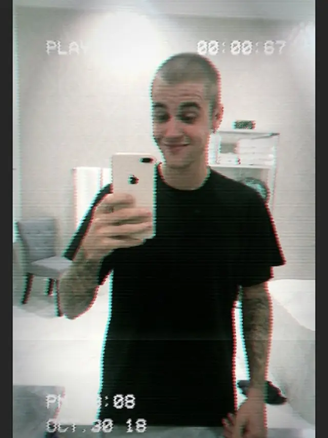 Justin Bieber cukur rambut (Instagram/ justinbieber)