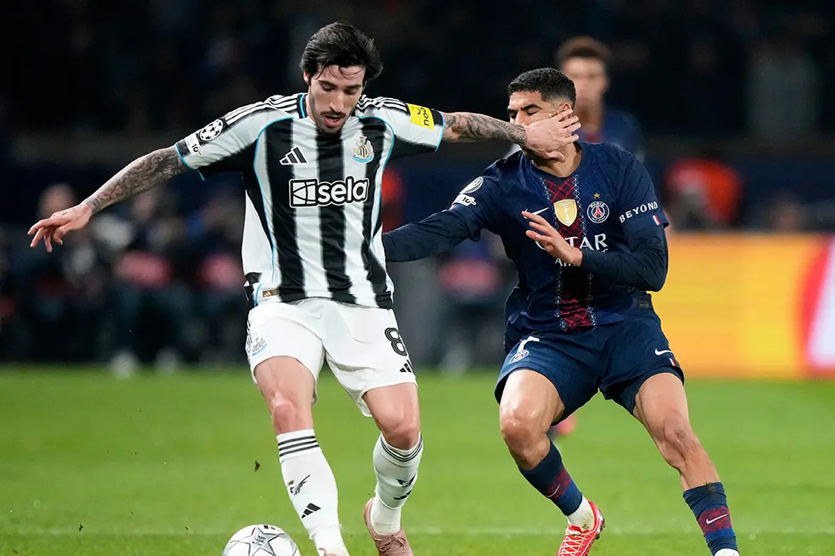 psg vs newcastle sandro tonali