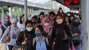 Direktur Pengembangan Big Data INDEF Eko Listiyanto, kelas menengah dibuat bingung dengan kebijakan pemerintah. Di satu sisi saat rencana skema pemberian subsidi untuk KRL Jabodetabek diubah menjadi berbasis NIK mengemuka, di sisi lain pemerintah juga memberikan sinyal rencana pembatasan BBM subsidi. (Liputan6.com/Angga Yuniar)