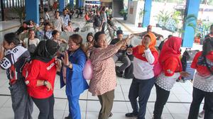Ragam Lomba 17an Semarakkan Terminal Kampung Rambutan Jakarta