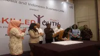 Citi Indonesia (Citi Bank) bersama Indonesia Business Links berkomitmen untuk membantu generasi muda dalam meningkatkan kemampuan diri (Foto:Merdeka.com/Dwi Aditya Putra)