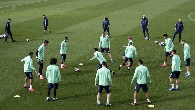 Hadapi City, Pemain Real Madrid Penuh Tawa Saat Latihan