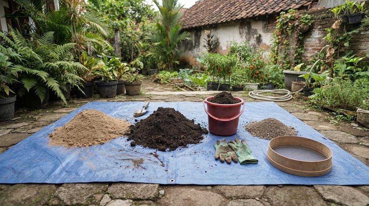 Alat dan Bahan untuk Membuat Media Tanam