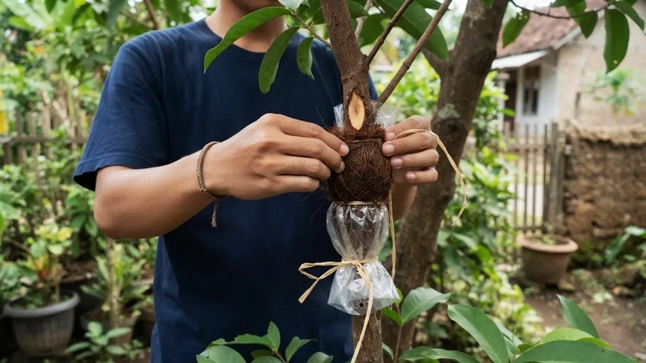 cara mencangkok pohon jambu