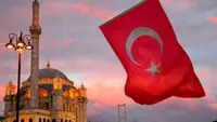 Ilustrasi bendera Turki. (Unsplash)