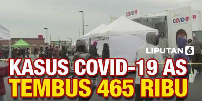 VIDEO: Cetak Rekor! Kasus Positif Covid-19 Harian AS Tembus 465 Ribu