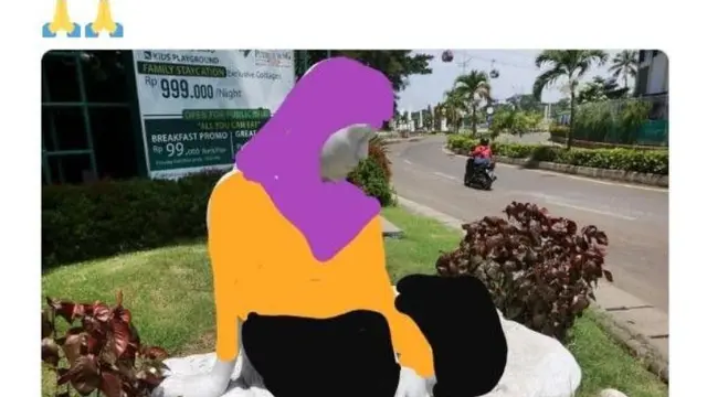 Meme Kocak Protes Patung Putri Duyung Ancol Ditutupi Kain