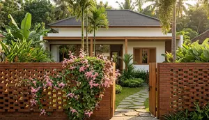 6 Inspirasi Pagar Batu Bata dengan Tanaman Rambat, Solusi Fasad Sejuk dan Estetik Rumah Minimalis