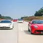 Penasaran dengan mulusnya jalanan Tol ini Ferrari Owners Club Indonesia (FOCI) melakukan touring menuju Cirebon