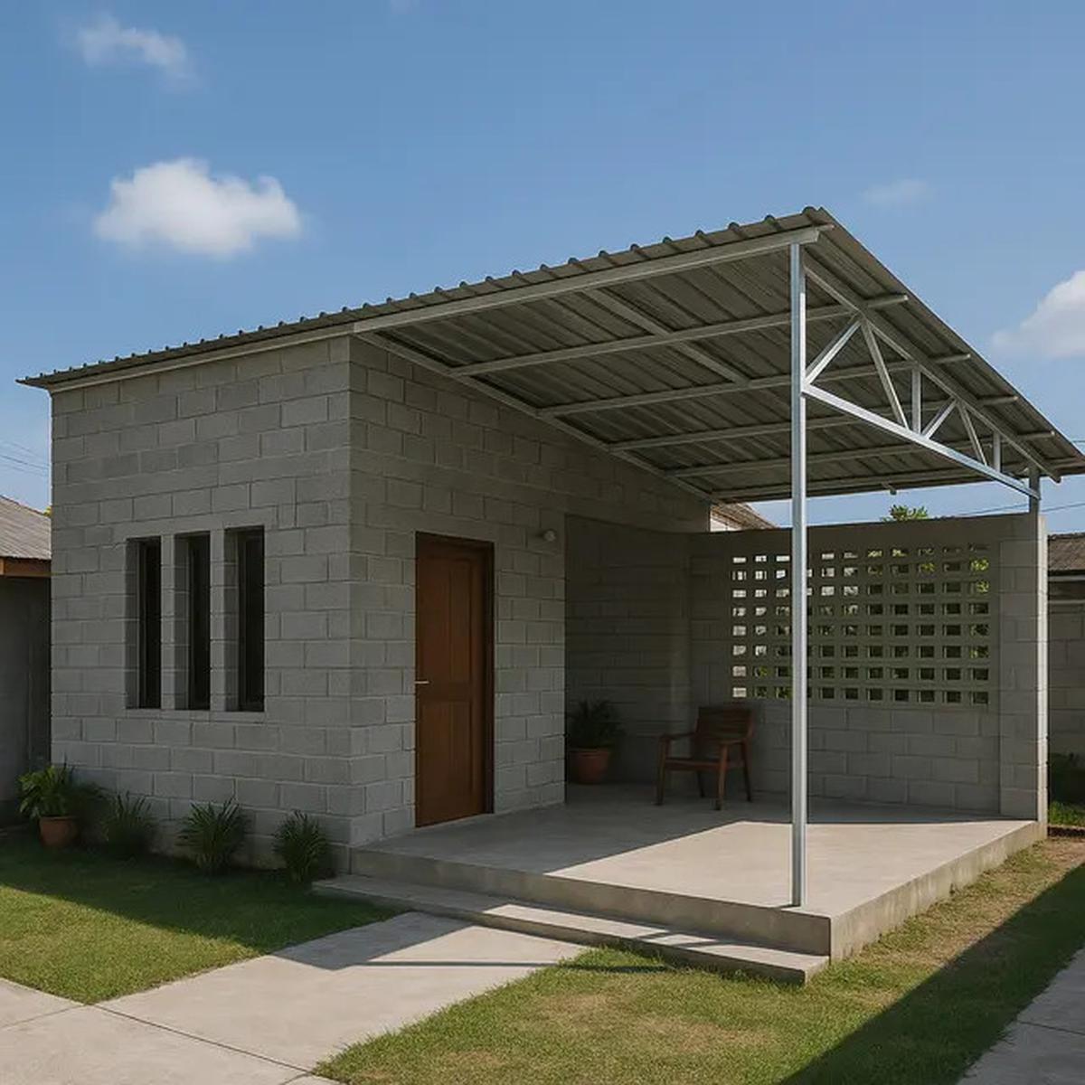 8 Desain Rumah Minimalis dari Batako dan Baja Ringan yang Kokoh &amp; Murah di 2025