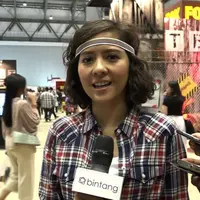 Bosan jalan-jalan di mall, Lala Karmela memilih datang ke Jakarta Comic Con.