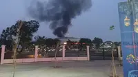 Kebakaran di Kompleks Velodrome Rawamangun (Dok. BPBD Jakarta)