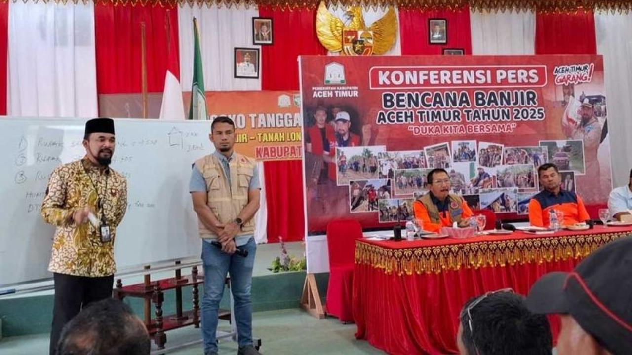 Pemkab Aceh Timur Genjot Percepatan Pembangunan Hunian Sementara Korban Banjir