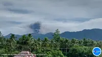 Gunung Dukono Erupsi Lagi, Abu Vulkanik Menyeruak 1.200 Meter, Waspada Radius Bahaya