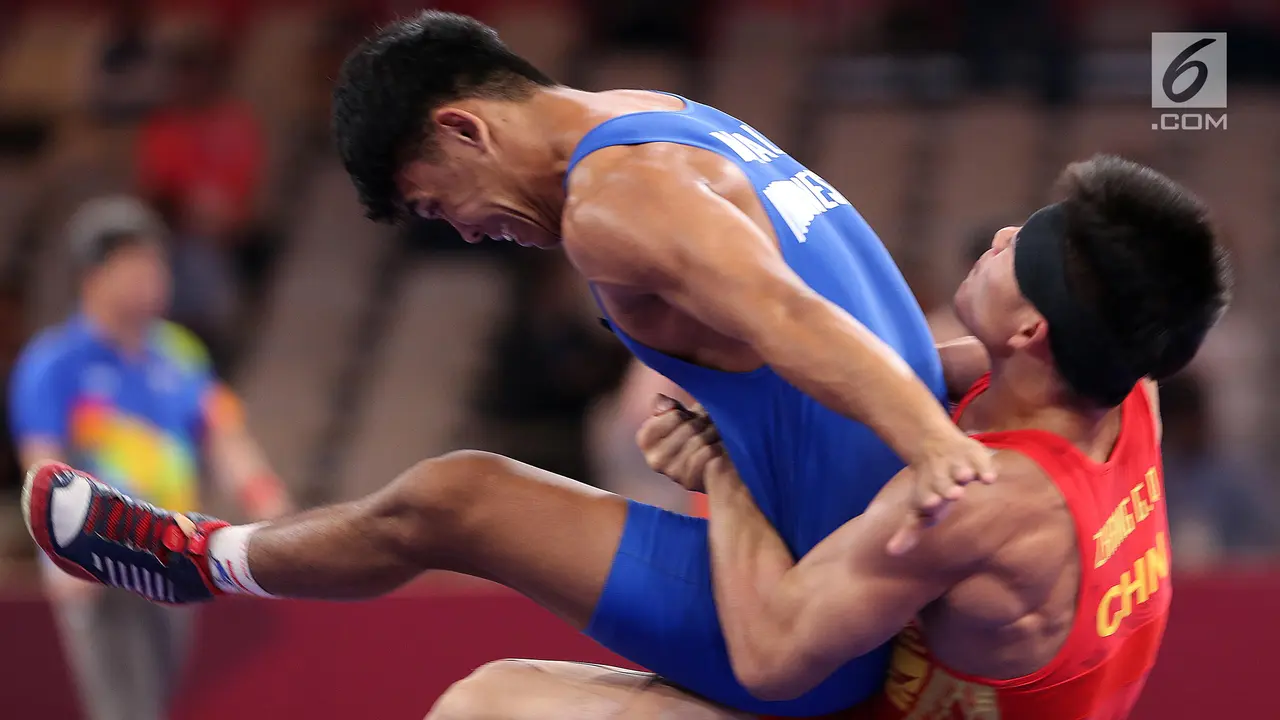 Dikalahkan China, Pegulat Muhammad Aliansyah Gagal ke Semifinal
