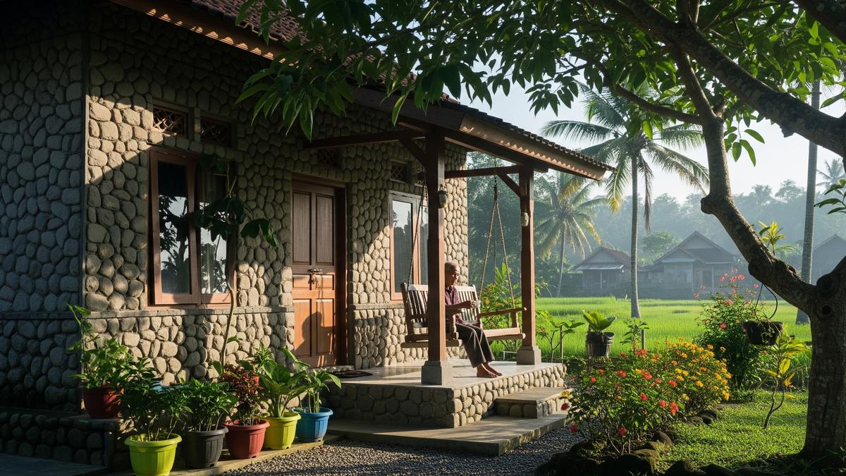 8 Gambar Rumah Minimalis Low Budget Cocok untuk Pensiun di Kampung, Nyaman &amp; Menenangkan