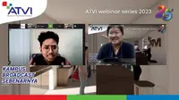 Production Head Division, Multiple Platform Perusahaan Film Negara (PFN), Rita M.Darwis, dalam webinar series 2 Akademi Televisi Indonesia (ATVI) dengan tema 'Membangun Kreativitas dan Inovasi melalui Video'. Dok: ATVI