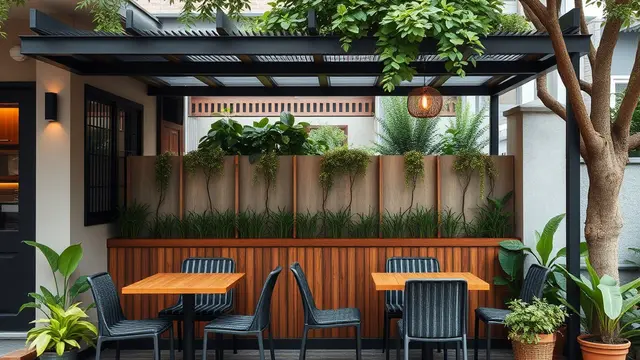 Desain Warung dengan Konsep Terbuka