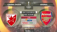 Saksikan Live Streaming Crvena Zvezda Vs Arsenal di Bola.com