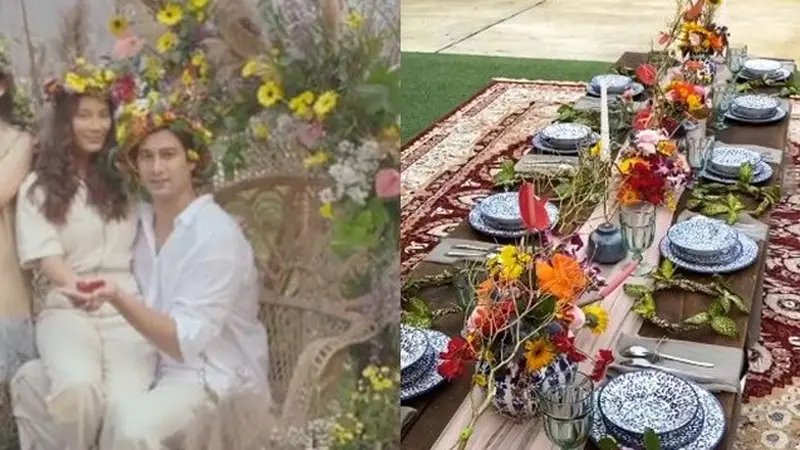 7 Potret Pesta Pernikahan Tara Basro dan Daniel Adnan, Bak Film Midsommar