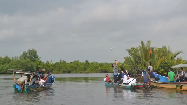 Hutan mangrove Kawasan Laguna Segara Anakan di sisi utara Pulau Nusakambangan (Foto: Liputan6.com/Muhamad Ridlo)