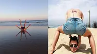6 Foto Ilusi Optik di Pantai Ini Bikin Mikir Dua Kali