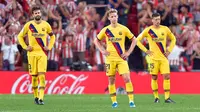 Barcelona kalah dari Athletic Bilbao pada laga pekan pertama La Liga 2019-20. (AFP/Ander Gillenea)