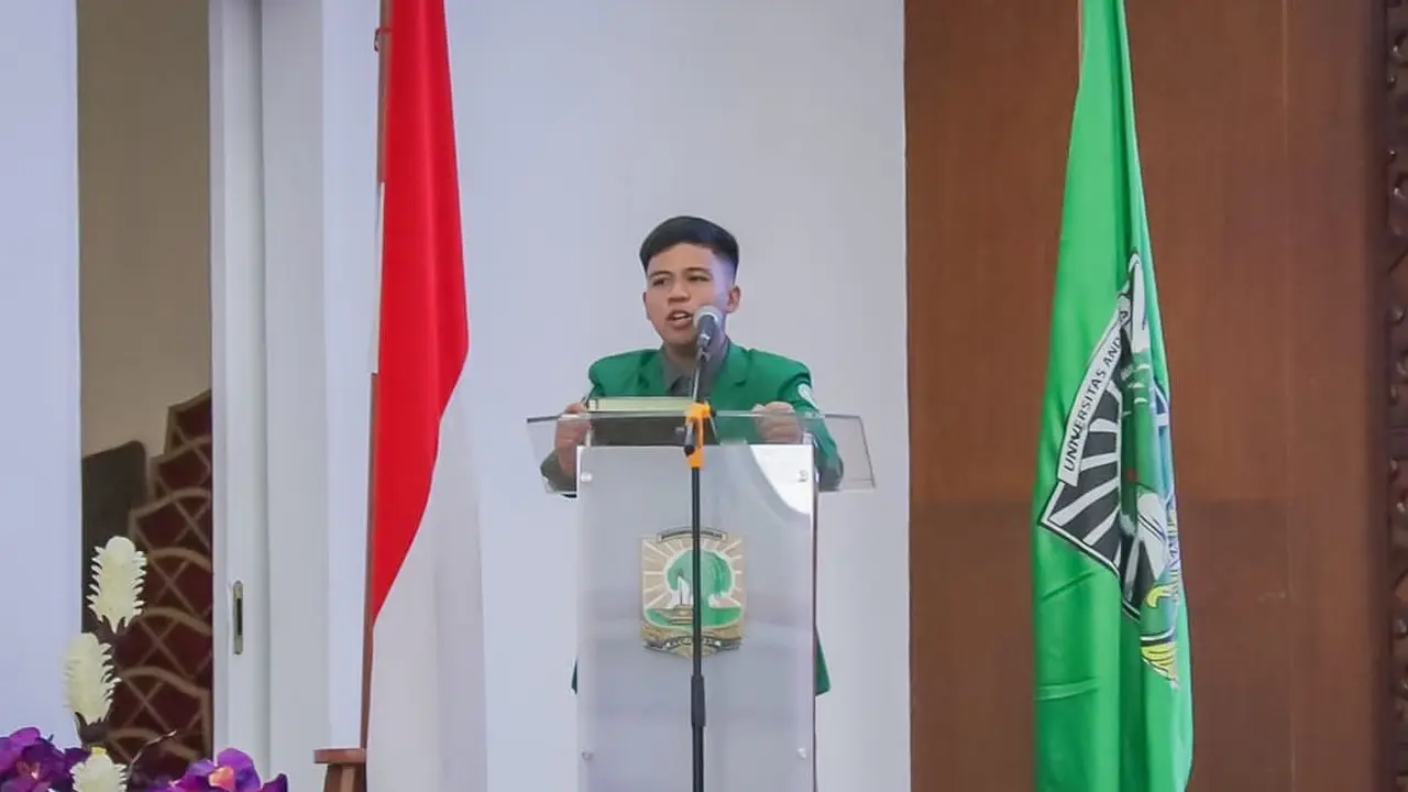 Presiden Mahasiswa BEM KM Universitas Andalas (Unand) Arsyadi Walady Sinaga. (Ist).