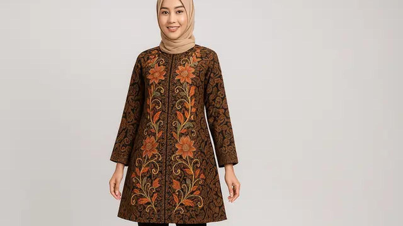 5 Model Tunik Batik Bordir, Tampil Modis dan Elegan di 2025