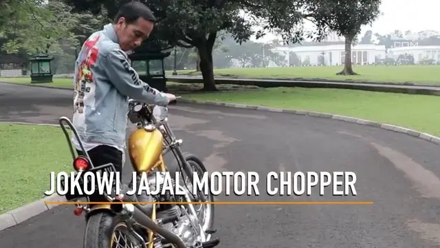 VIDEO: Presiden Jokowi Jajal Motor Chopper, Mau ke Mana?