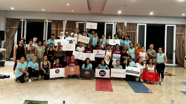 Penutupan Peringatan International Yoga Day di Bali
