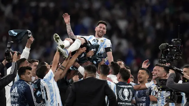FOTO: Bantai Italia, Argentina Juara Finalissima 2022