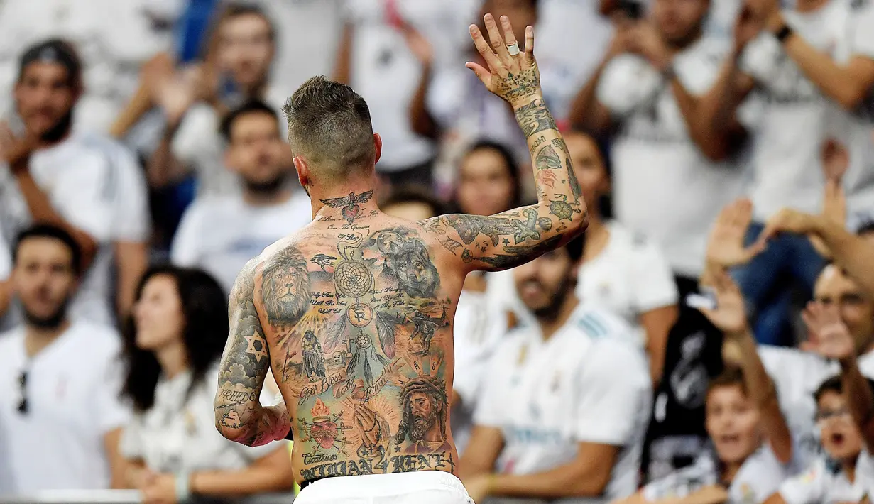 Kontrak Sergio Ramos yang sekarang hanya berlaku sampai tanggal 30 Juni mendatang. Keduanya sepakat untuk tidak memperpanjang kontrak tersebut sehingga Sergio Ramos bisa pindah ke klub lain dengan status bebas transfer. (AFP/Gabriel Bouys)