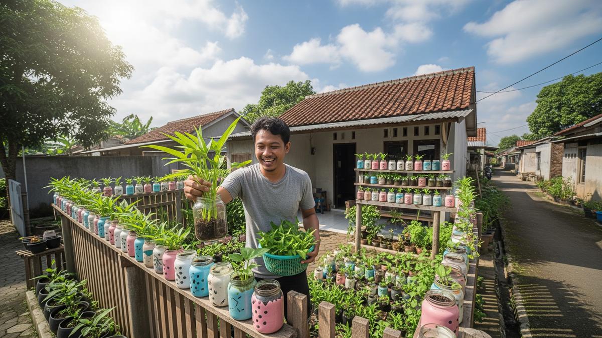 8 Cara Membuat Kebun Mini dari Toples Kue Bekas, Mudah dan Hasil Panen Cepat