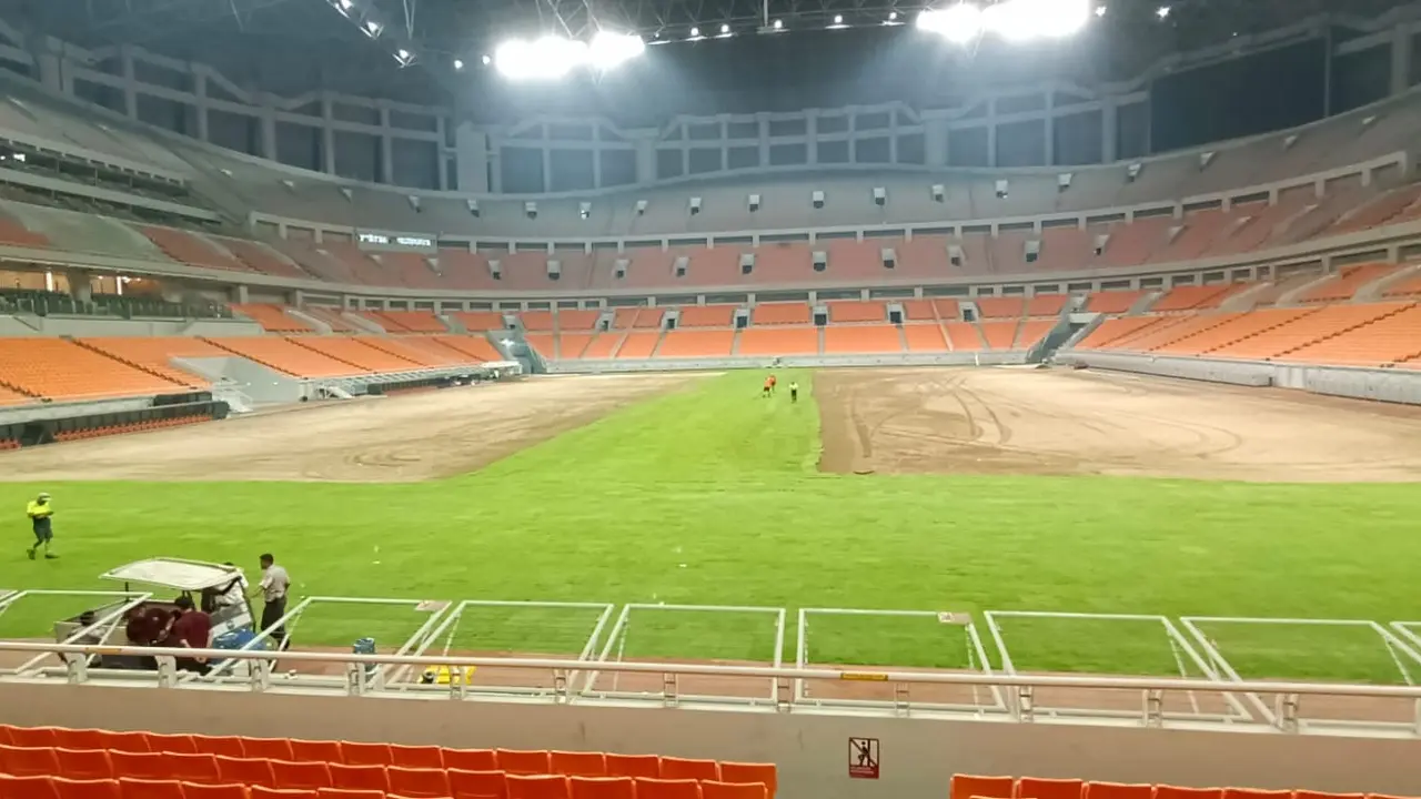 Jakarta International Stadium (JIS) direnovasi untuk Piala Dunia U-17 2023.