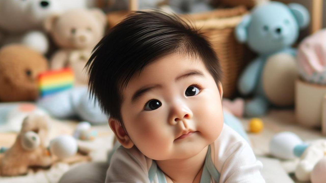 Ilustrasi Bayi Melakukan Tummy Time