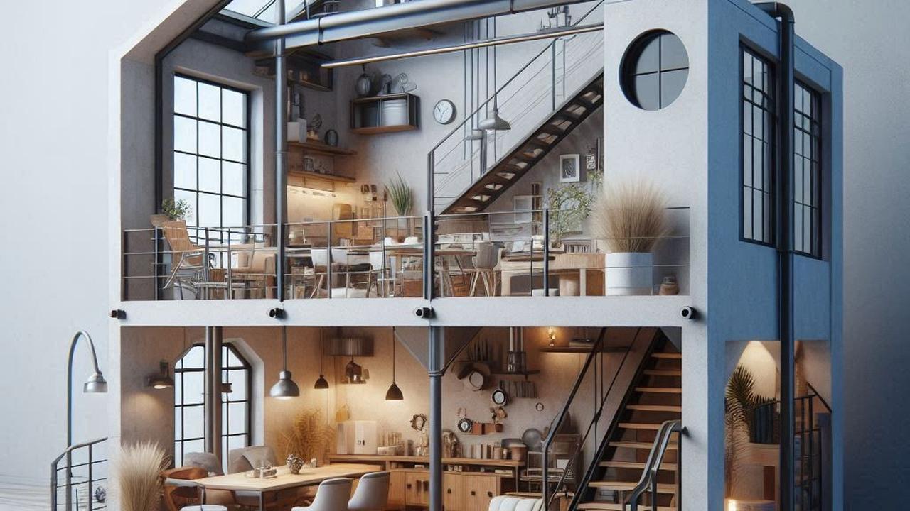Rumah Minimalis Industrial