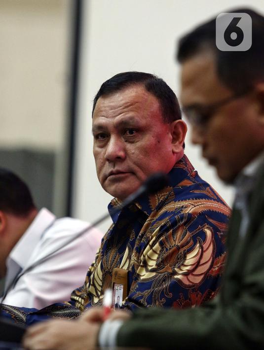 Firli Bahuri mengatakan kerja KPK selalu berdasarkan kecukupan alat bukti. Dia membantah menargetkan seseorang untuk menjadi tersangka. (Liputan6.com/Angga Yuniar)