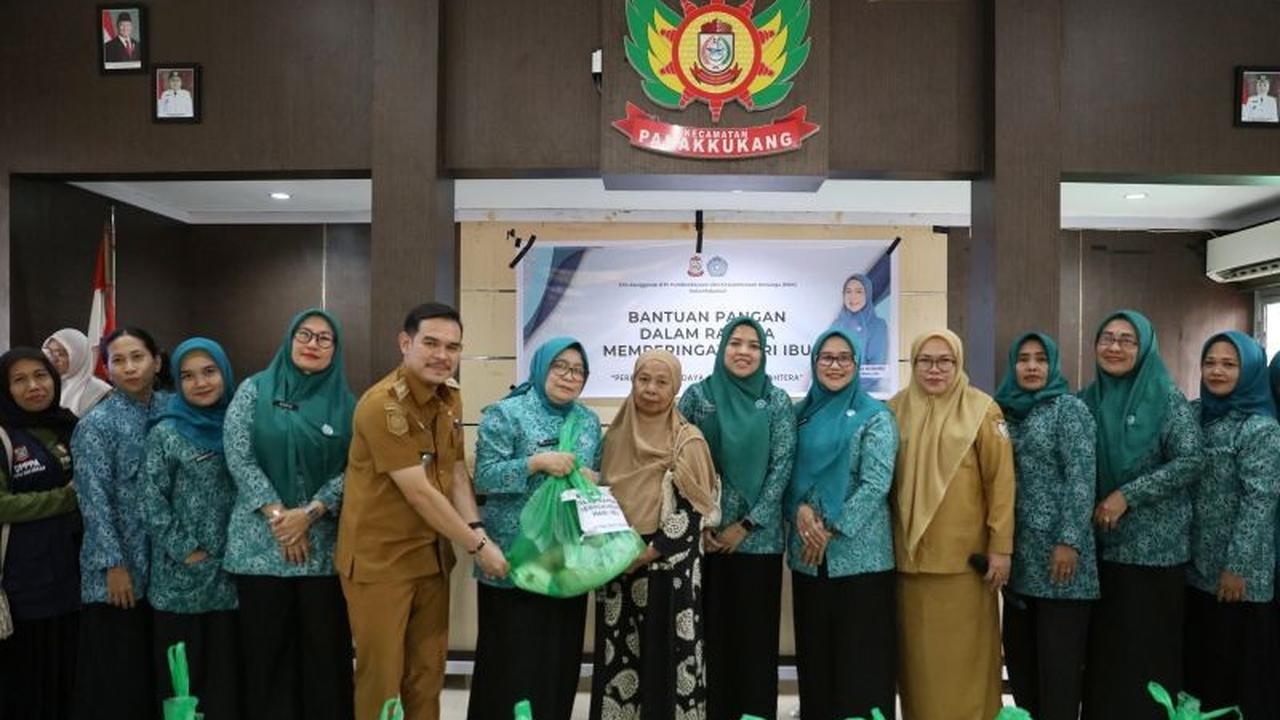 TP PKK Makassar Salurkan Bantuan Pangan Spesial Hari Ibu, Perkuat Ketahanan Keluarga