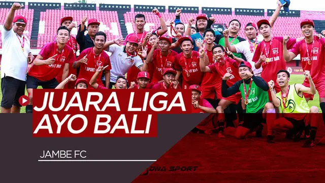 Berita video Jambe FC keluar sebagai juara Pertamax Liga Ayo Bali setelah pada partai final mengalahkan Kupang FC 3-2 di kandang Bali United, Stadion Kapten I Wayan Dipta, Gianyar, Minggu (30/6/2019).