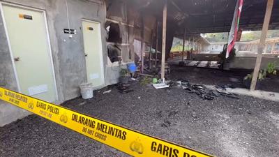 Densus 88 Usut Pembakaran Warung Mi dan Babi di Sukoharjo