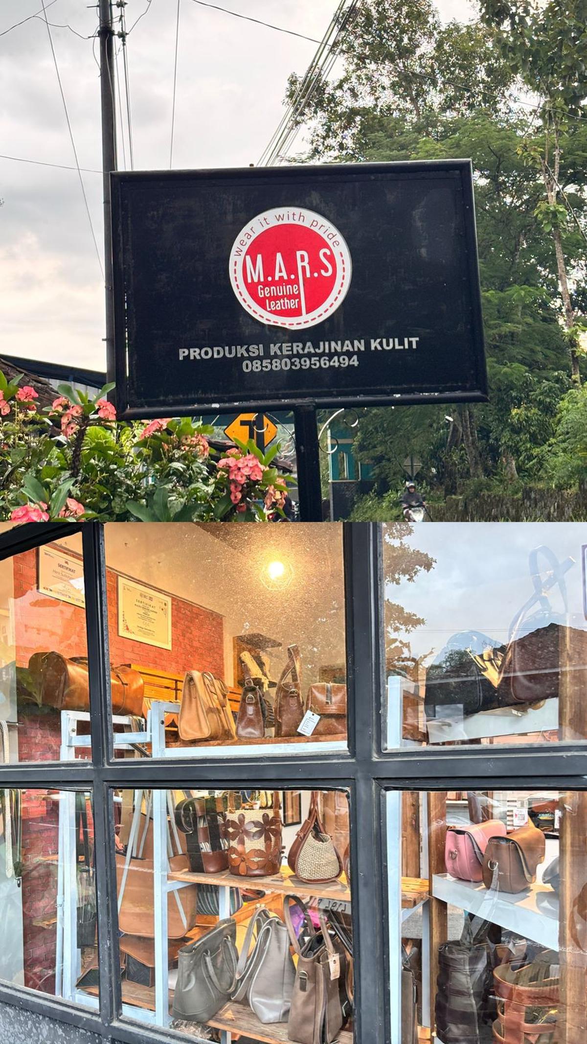 Workshop M.A.R.S Genuine Leather di Pakem Sleman.