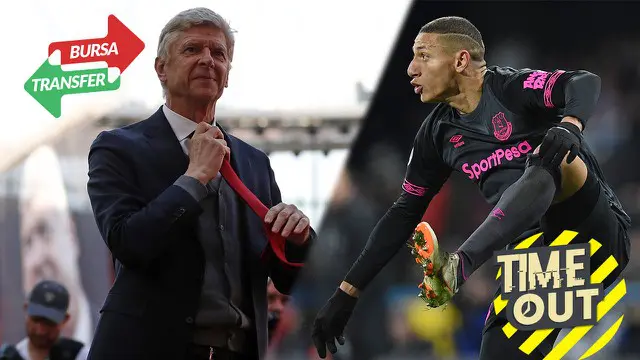 Berita Video Time Out yang membahas tentang keinginan Arsene Wenger melatih dan Richarlison yang menjadi rebutan Manchester United dan Barcelona.