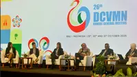 Agenda '26th Developing Countries Vaccine Manufacturers Network (DCVMN) Annual General Meeting (AGM)' yang digelar di Bali, Kamis (30/10).